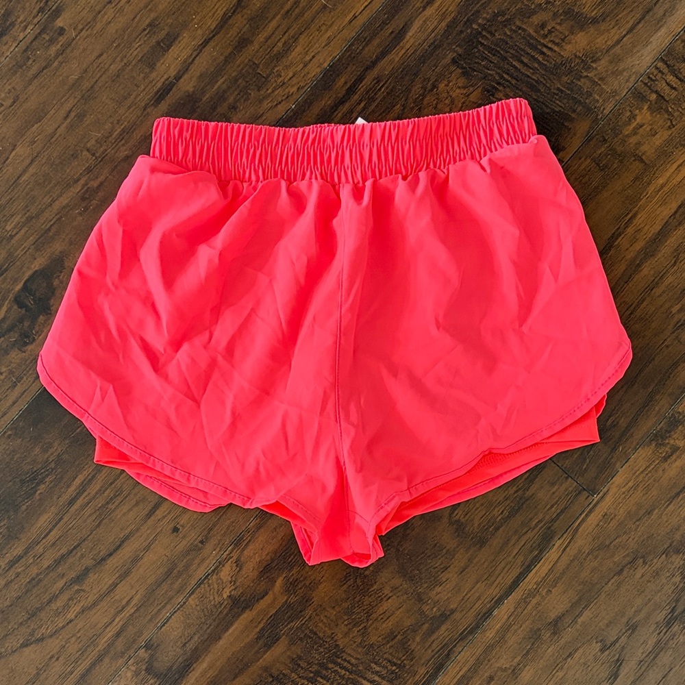 SHEIN Bright Pink Athletic Shorts